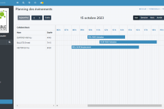 Le planning des collaborateurs
